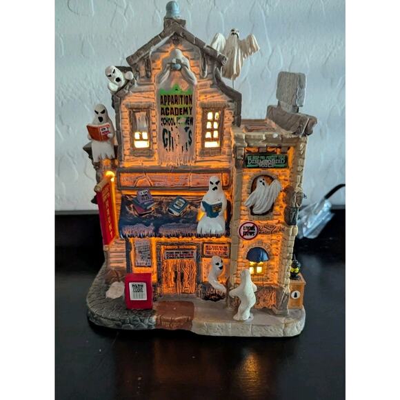 Lemax Spooky Town 2021 Apparition Academy #15732 Lighted Building Halloween - Picture 3 of 8